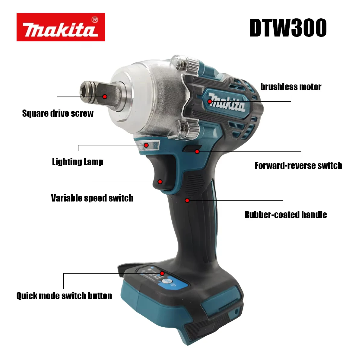For Makita 18V Battery DTW300  - Makita Drill Dtw300 评论和价格