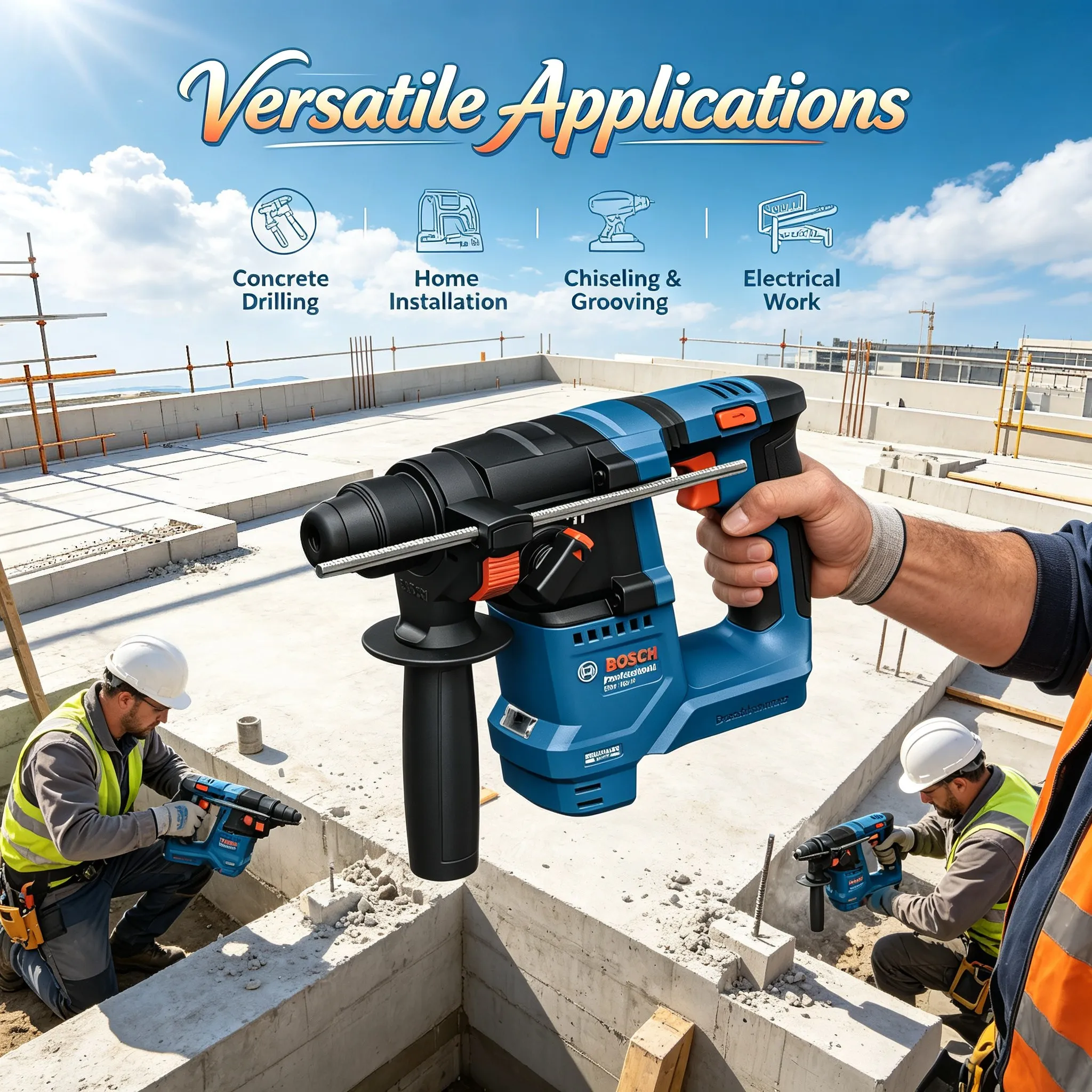 BOSCH GBH 18V-18 Cordless Rota - Power Tools Professional 评论和价格